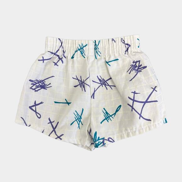 Vintage Other - Vintage Printed White Shorts 4T USA